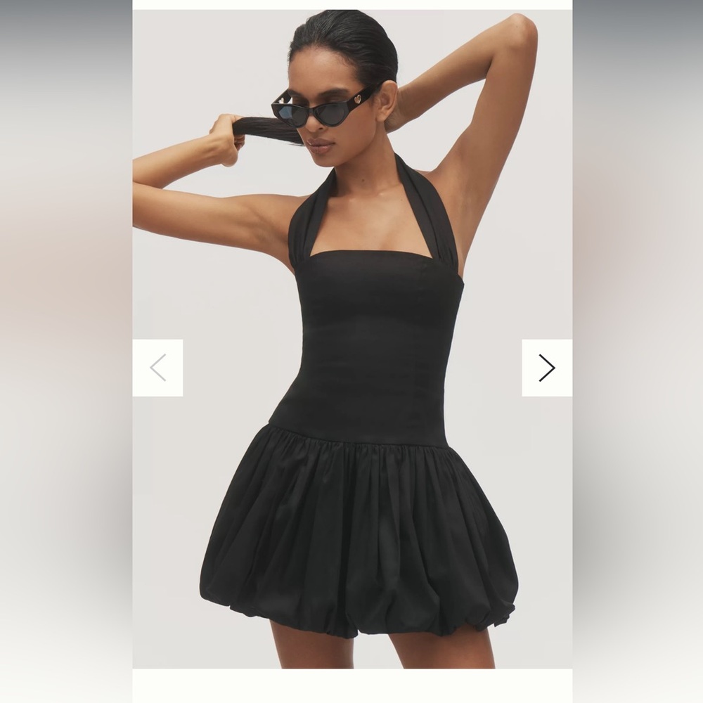 Anthropologie Black Mini Dress
